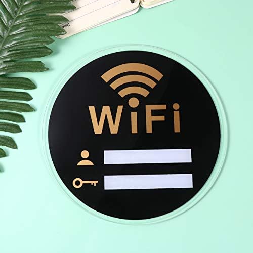 Imikeya Wifi znak lozinke WiFi Pokriveni znak Bežična mreža Pokrivanje znaka samo-utika na zidu ili na vratima