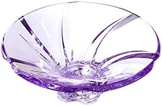 Svjetski pokloni Oklahoma Ametist kolekcija Modern kristalno ručno izrađena ukrasna zdjela - zdjela s 12 inča, ametist, zdjela s 12