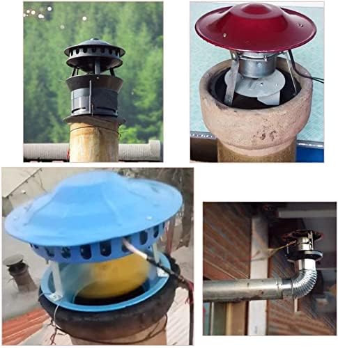 Električni ventilator za kamin, ispušni ventilatori koji se napajaju kaminom, sakupljač dima/Usisavač kontroliran krovom za kućni ispušni