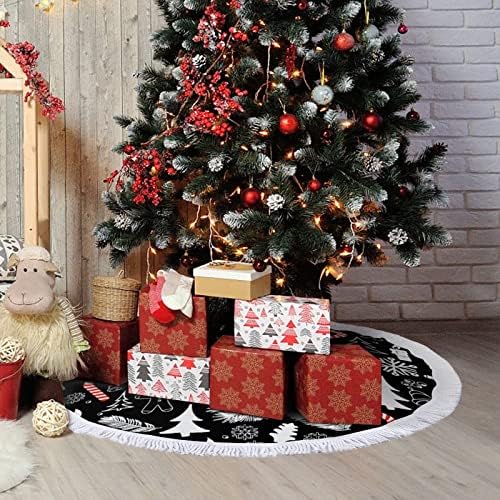 Chirstmas suknja od drveta božićna božićna prostirka s natpisima za odmor za zabavu dekoracija kuća 30 × 30