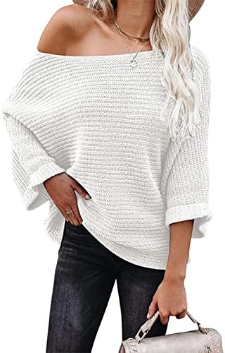 Bijela kornjača žena, ženski džemper srce džemper za vrat srednjeg dugih rukava Srednja boja Čvrsta boja Topla pleteva s pletenicama
